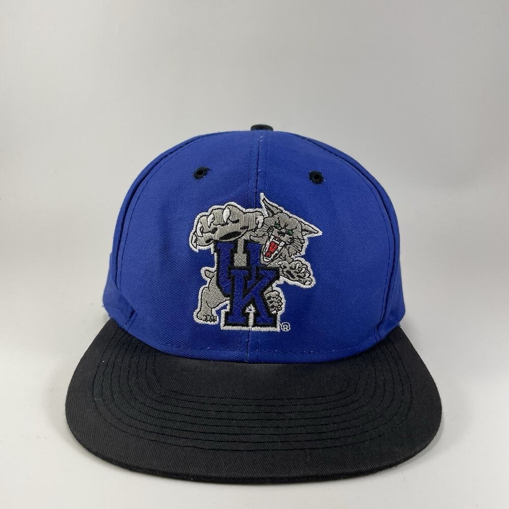 Logo 7 UK University Of Kentucky SnapBack Hat Black Blue SnapBack Vintage